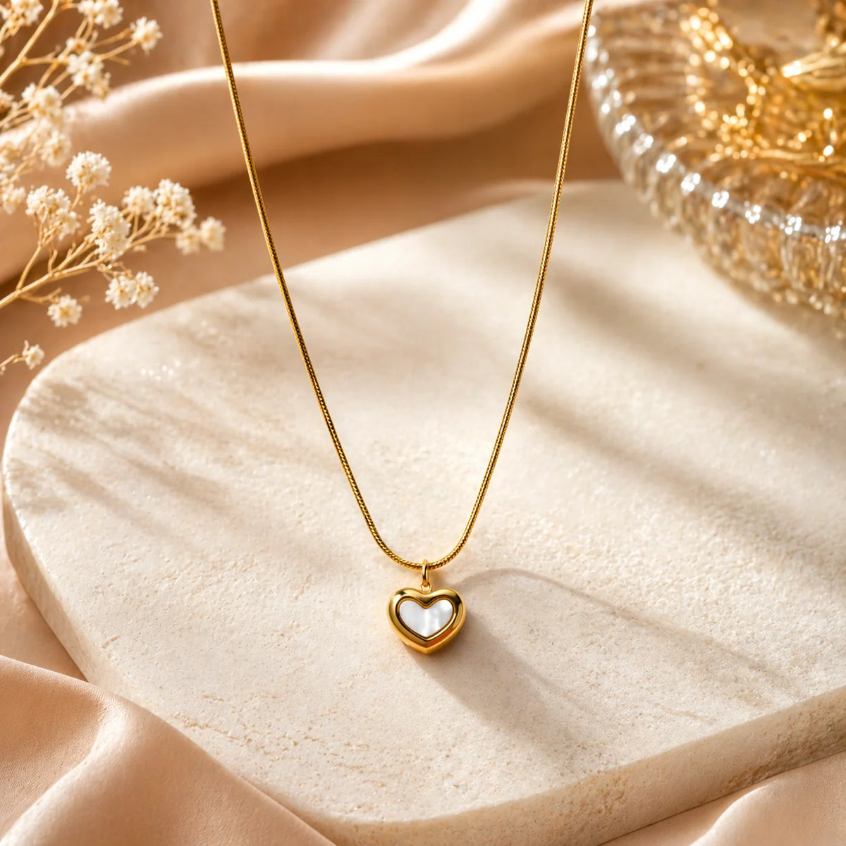 Dainty Gold Heart Necklace