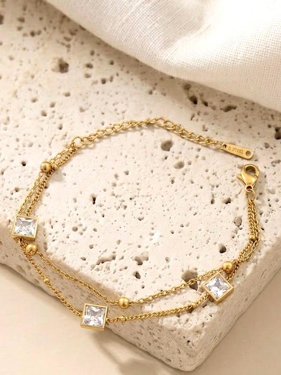 Zircon Rope Bracelet