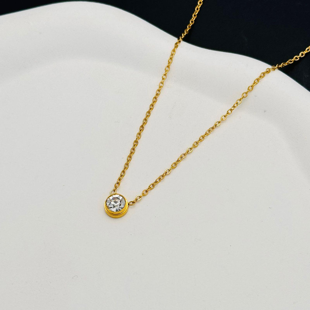 Diamond Stone Necklace